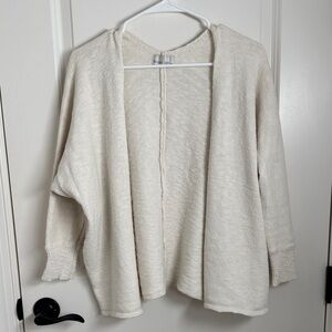 BE COOL Off-White Open-Front Women's Cardigan Knit